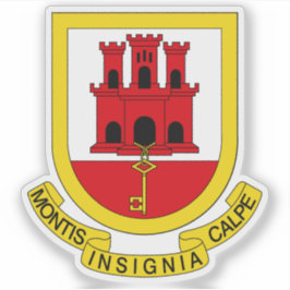 Adesivo Coat of arms of Gibraltar, British Overseas