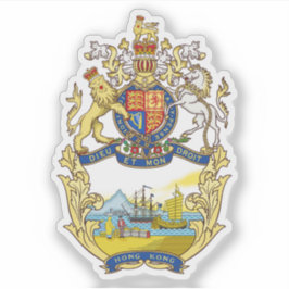 Adesivo Coat of arms of Hong Kong (1843–1959)