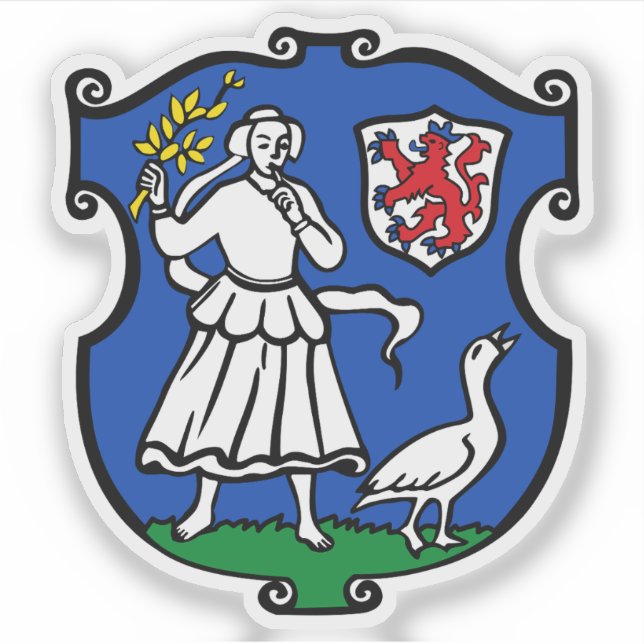 Adesivo Coat of arms of Monheim am Rhein, Germany (Frente)