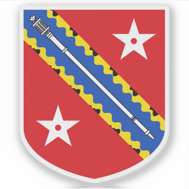 Adesivo Coat of arms of the city of Bangor, Gwynedd, Wales (Frente)