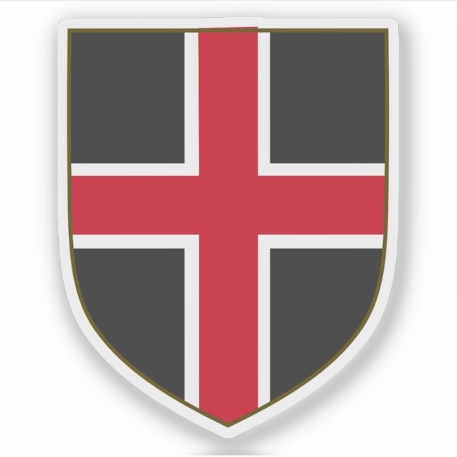 Adesivo Coat of arms of the city of Durham, England (Frente)