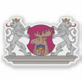 Adesivo Coat of arms of the city of Jelgava, Latvia