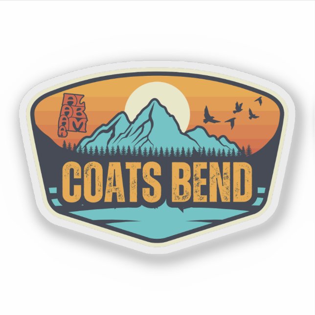 Adesivo Coats Bend, Alabama (Frente)