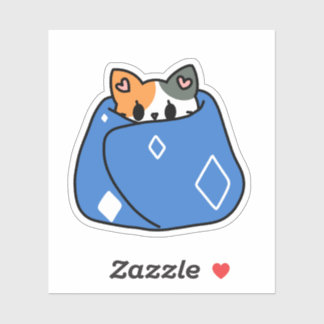 Adesivo cobertor de gato malhado Japonês lindo Kawaii ades