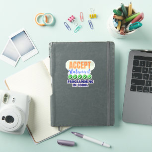 Adesivo Cobol Programação Com Declaração Accept Sticker