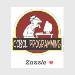 Adesivo COBOL Programmer - Old-School Coding Legend