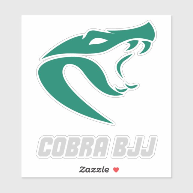 Adesivo Cobra BJJ Grappling Fighter (Folha)