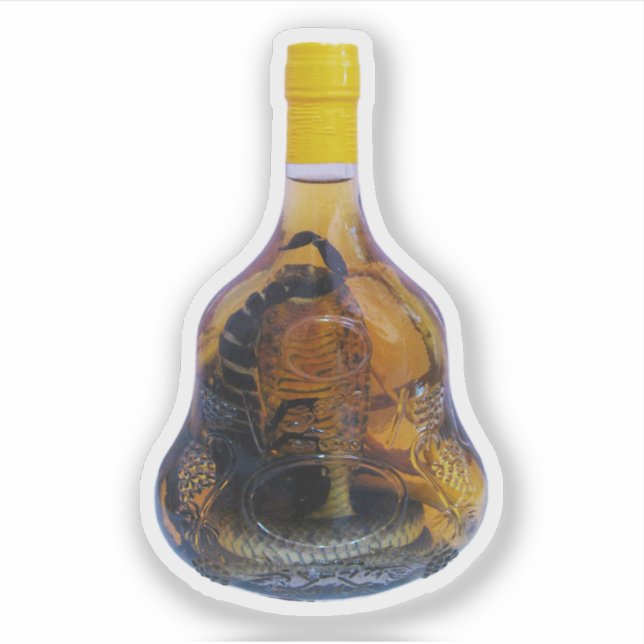 Adesivo Cobra Cobra Vs Scorpion Whiskey ... Yadong Lao (Frente)