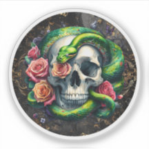 Cobra Com Vinheta Verde Caveira.