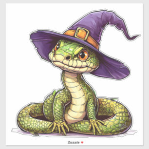 Adesivo Cobra de Desenho Adorável