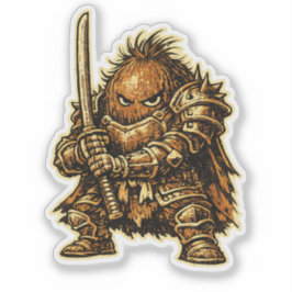 Adesivo Coconut Crusader — Funny Tropical Fruit Heavy 