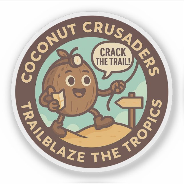 Adesivo Coconut Crusaders Trailblaze The Tropics (Frente)