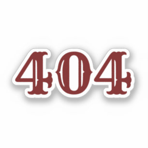 Adesivo Código de área 404 (Atlanta, GA)