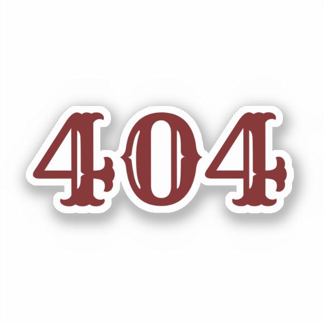 Adesivo Código de área 404 (Atlanta, GA) (Frente)