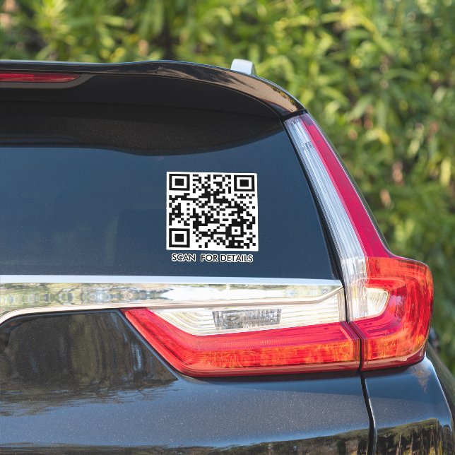 Adesivo Código QR do Promocional Comercial Personalizado (Lado do carro)
