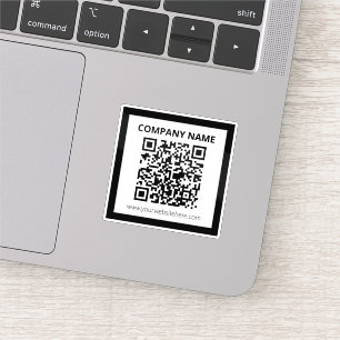 Adesivo Código QR editável e Design personalizável simples