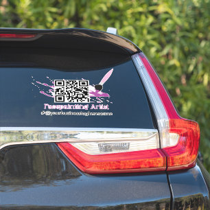 Adesivo Código QR Facebook Nome comercial Car Decência