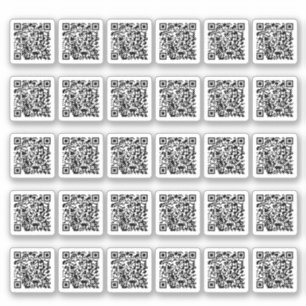 Adesivo Código QR Folha de autocolante personalizada