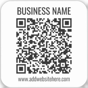 Adesivo Código QR instantâneo (digite o URL do seu site pa