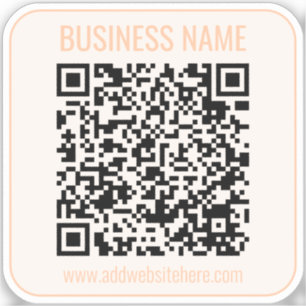 Adesivo Código QR instantâneo (digite o URL do seu site pa