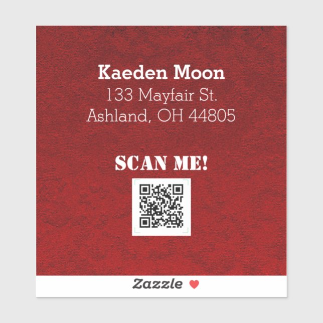 Adesivo Código QR personalizado (Folha)