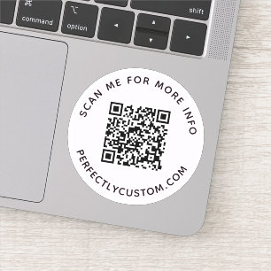 Adesivo Código QR personalizado Procurar mais informaçõ