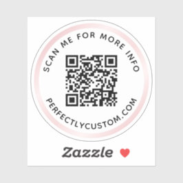 Adesivo Código QR personalizado Procurar mais informações 