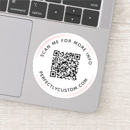 Adesivo Código QR personalizado Procurar mais informações
