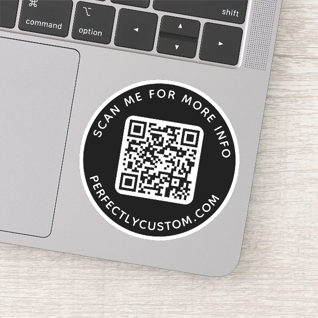 Adesivo Código QR personalizado Procurar mais informações  (Detalhe)