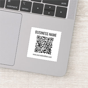 Adesivo Código QR personalizável e nome comercial
