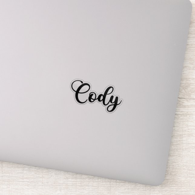 Adesivo Cody Name - Caligrafia manuscrita (Detalhe)