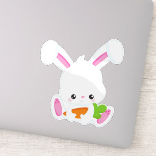Adesivo Coelhinho Bonito, Coelhinho Branco, Coelhinho Pequ