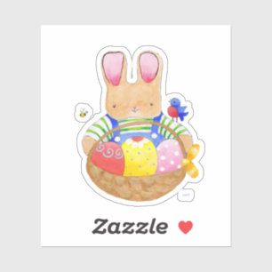Adesivo Coelhinho com Páscoa