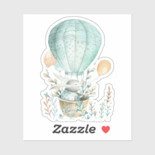 Adesivo Coelhinho na Páscoa do Balão de Ar Quente