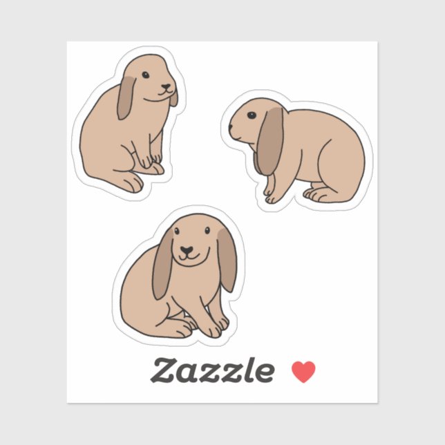 Adesivo Coelhinhos de palha (Folha)