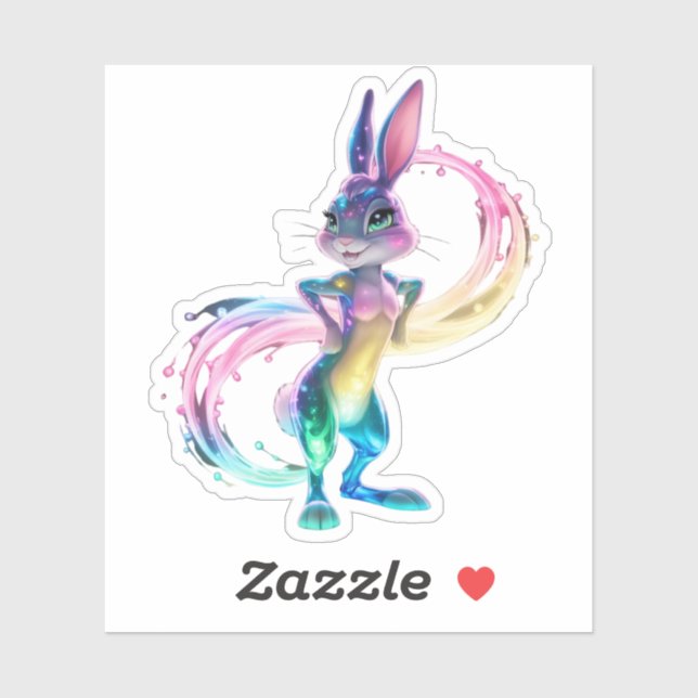 Adesivo Coelho Adorável (Folha)