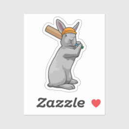 Adesivo Coelho no Cricket com morcego de Cricket