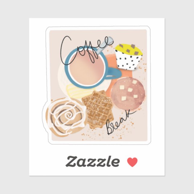 Adesivo Coffee Break (Folha)