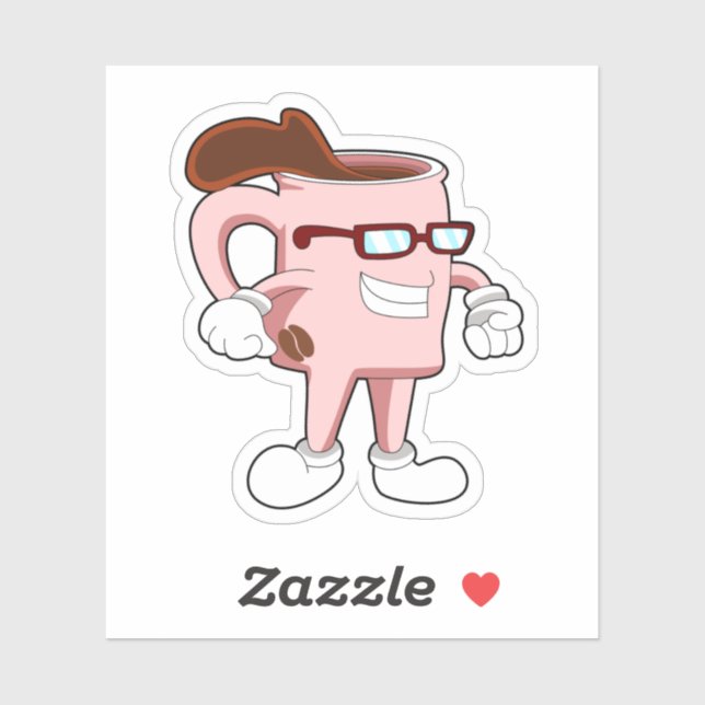 Adesivo Coffee cup with Coffee (Folha)