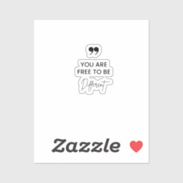 Adesivo Coffee Mug de Coffee de Cotação Inspiradora