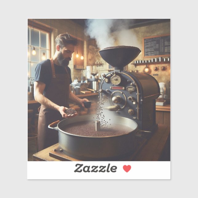 Adesivo Coffee Roaster (Folha)
