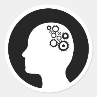 Adesivo | Cogs trabalhando no cérebro