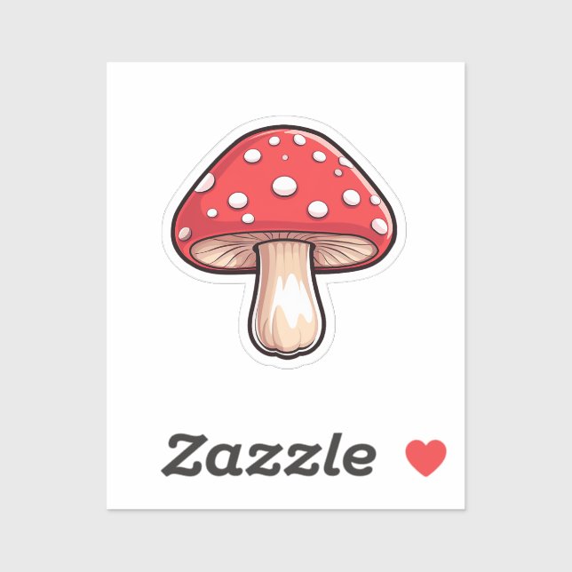 Adesivo Cogumelo de animação (Folha)