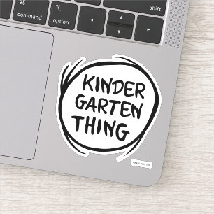 Adesivo Coisa Um Dois - Coisa Do Jardim De Infância