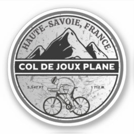 Adesivo Col de Joux Plane Alpes franceses passeio de bicic
