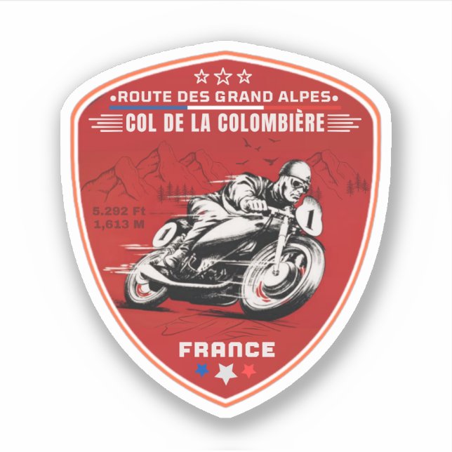 Adesivo col de la colombiere, alpes franceses (Frente)