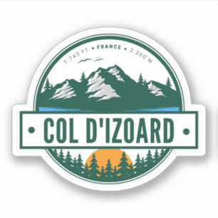 Adesivo Col d'Izoard D 902 Maciço do Queyras