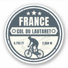 Adesivo Col du Lautaret Alpes franceses passeio de bicicle