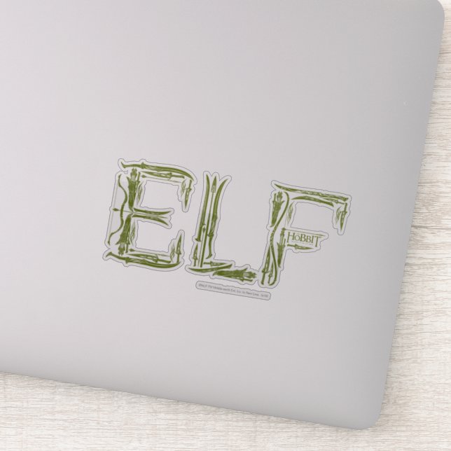 Adesivo Colagem de Armas Elf (Detalhe)