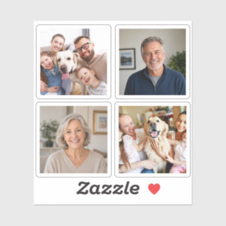 Adesivo Colagem de Fotos Personalizadas Família Imagem de
